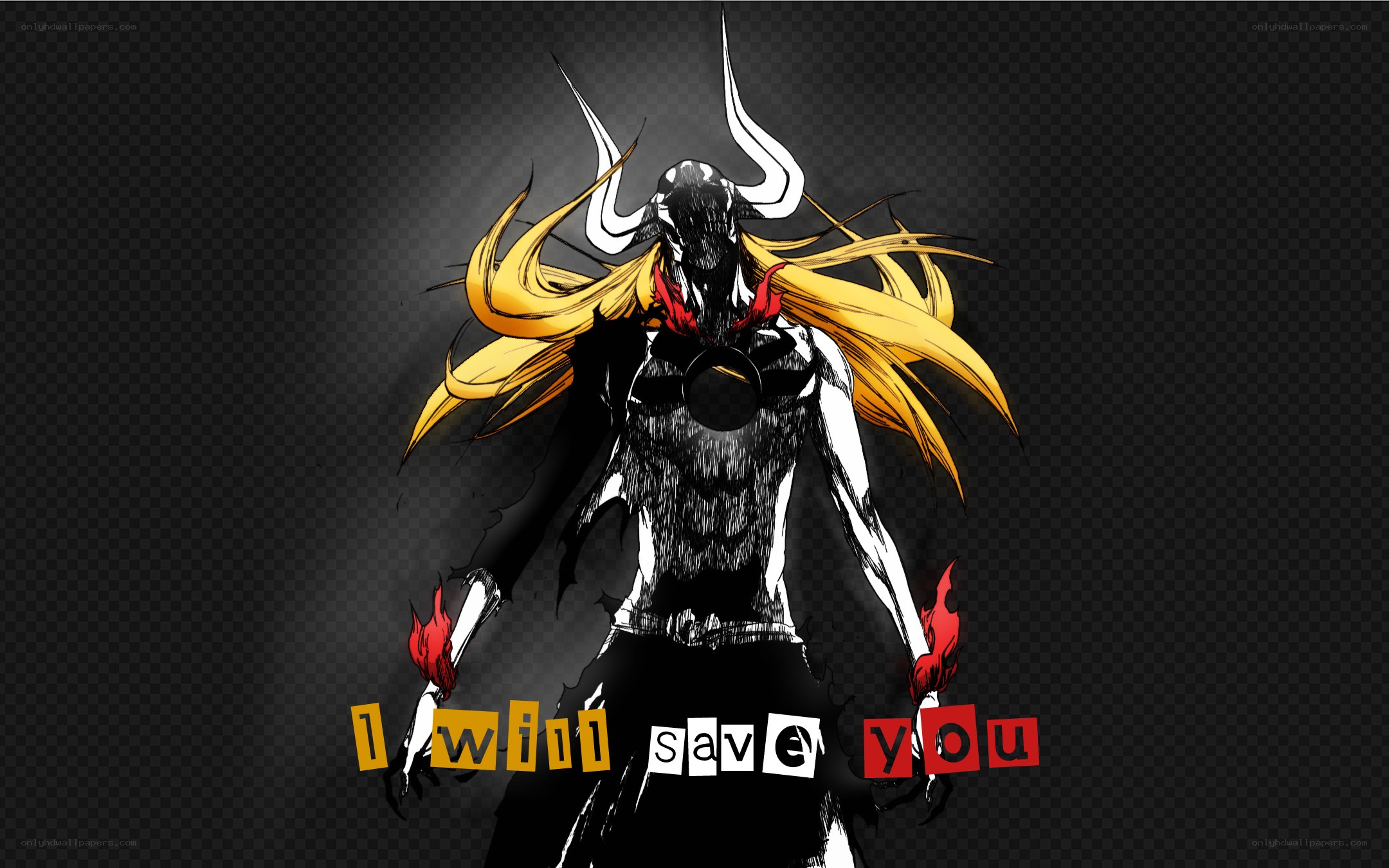 Bleach character with flames