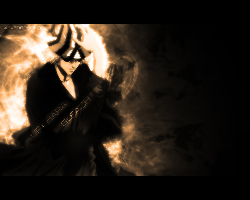 Bleach character with glowing aura