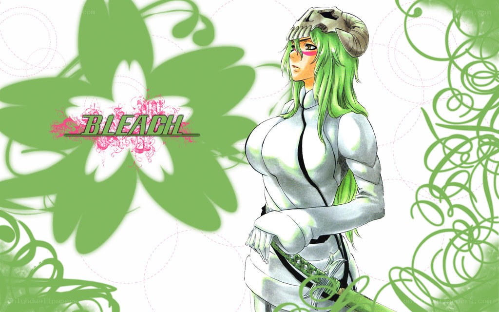 Bleach character with green hair