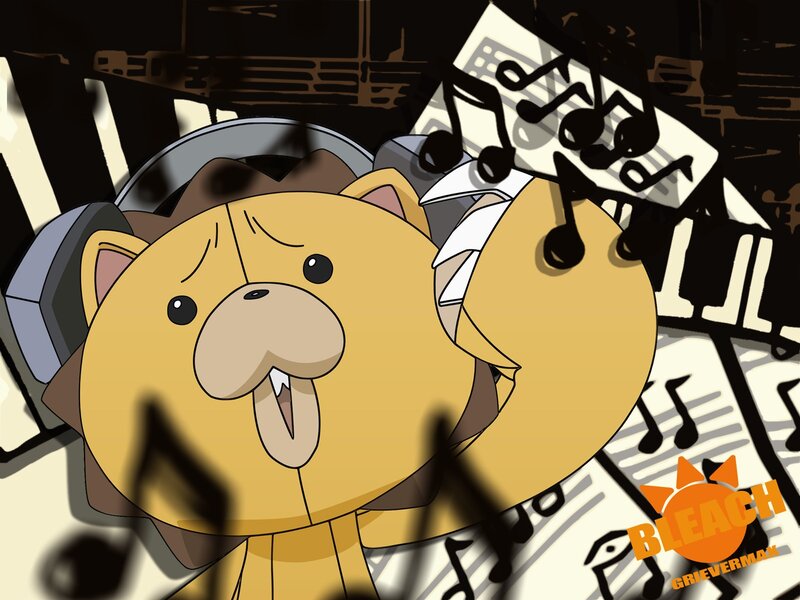 Bleach character with headphones