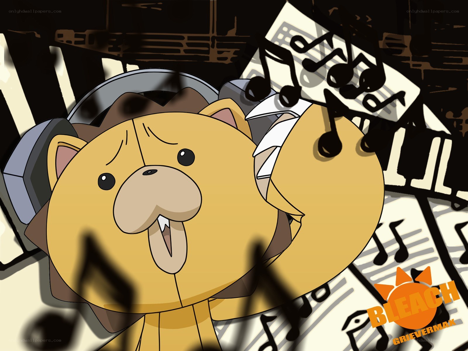 Bleach character with headphones