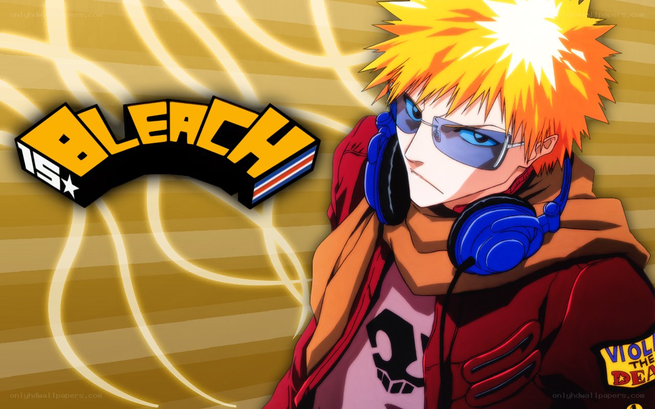 Bleach character with headphones