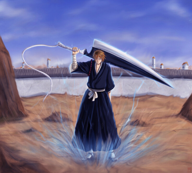 Bleach character with large sword