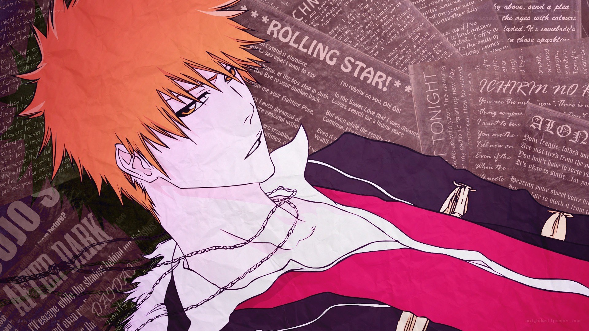 Bleach character with orange hair