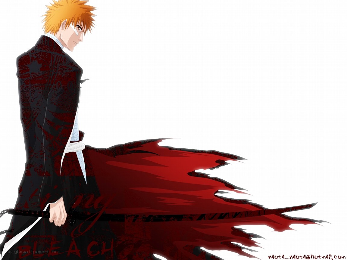 Bleach character with red cloak