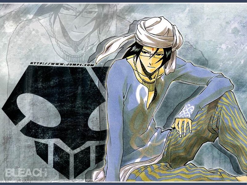 Bleach character with skull emblem