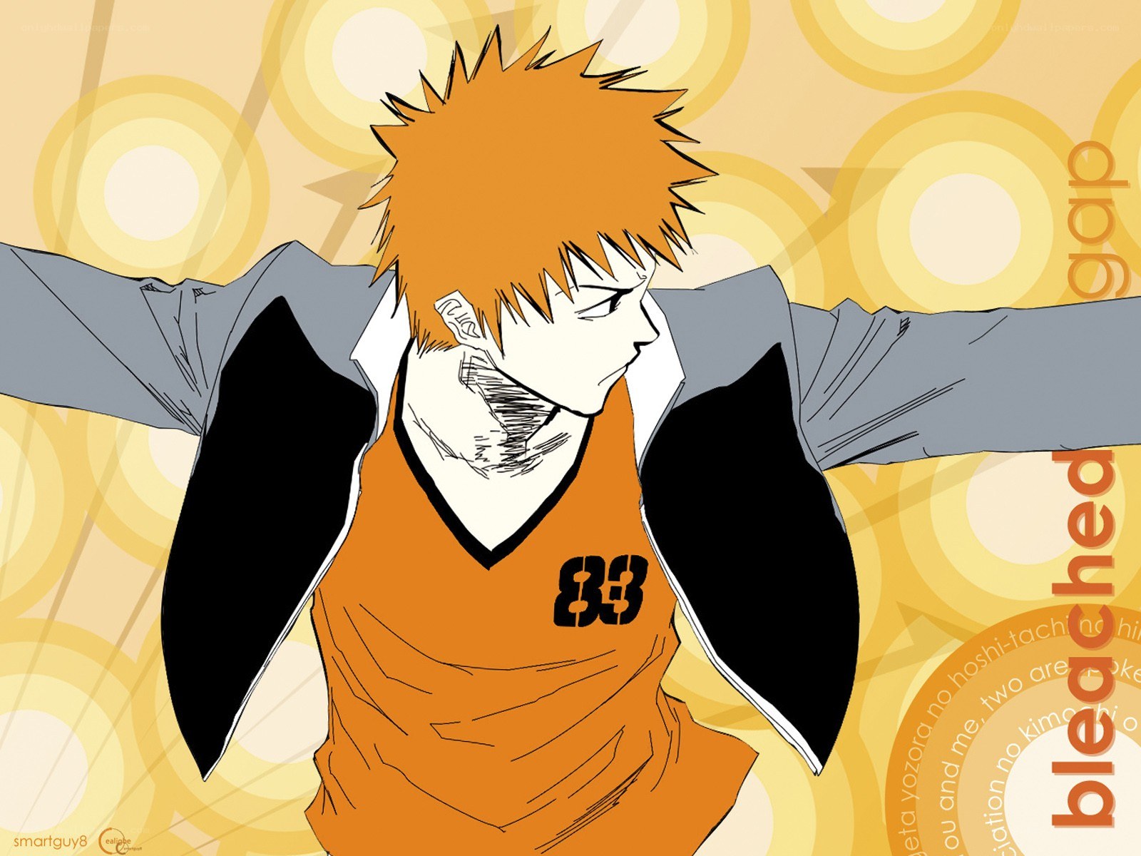 Bleach character with spiky hair