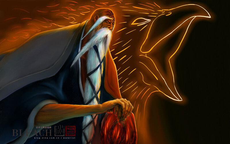 Bleach character with spiritual energy