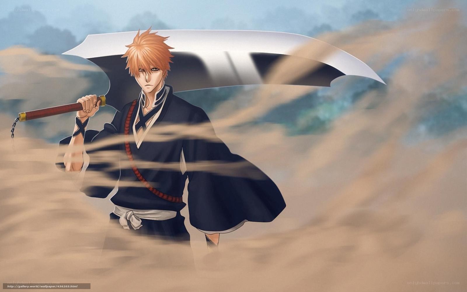 Bleach character with zanpakuto