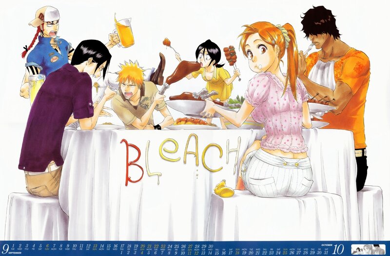 Bleach characters at a dinner