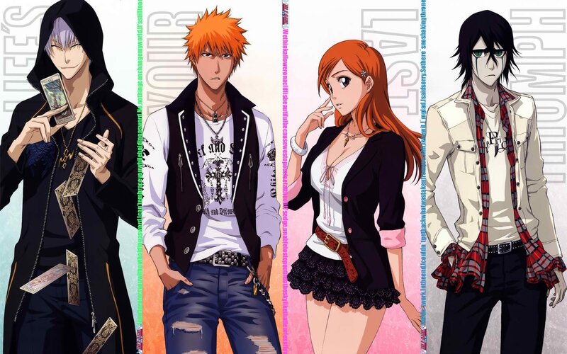 Bleach characters collage