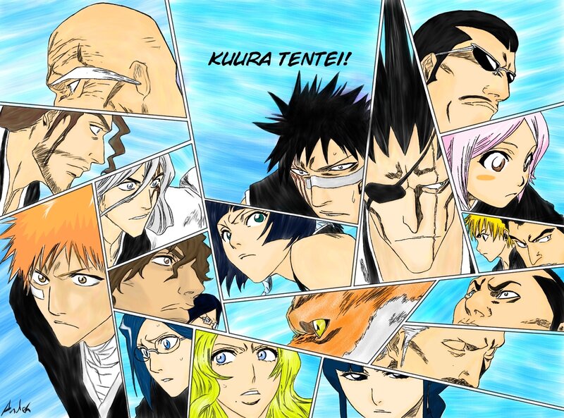 Bleach characters collage