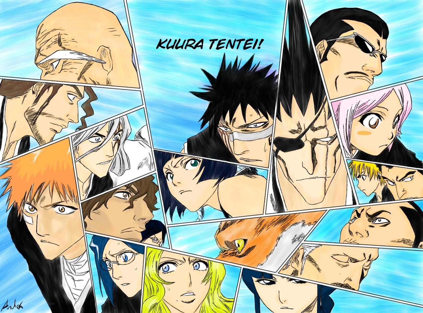 Bleach characters collage
