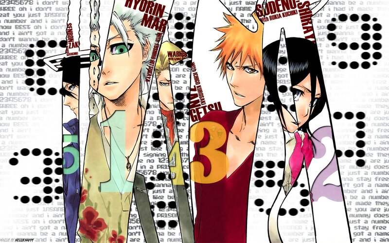 Bleach characters collage