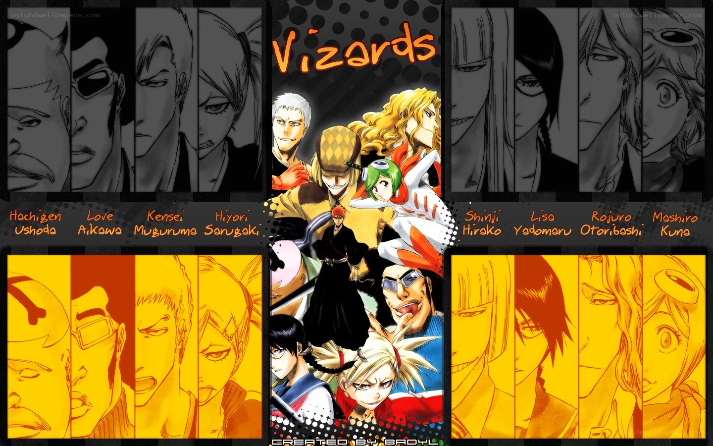 Bleach characters collage
