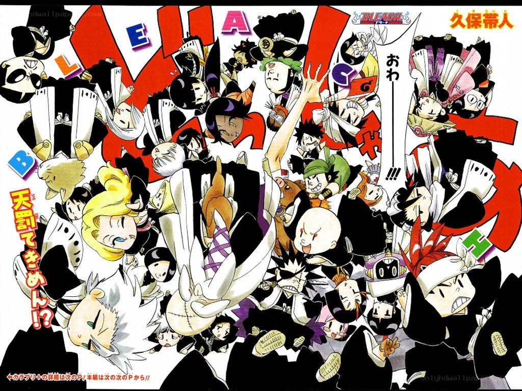 Bleach characters collage