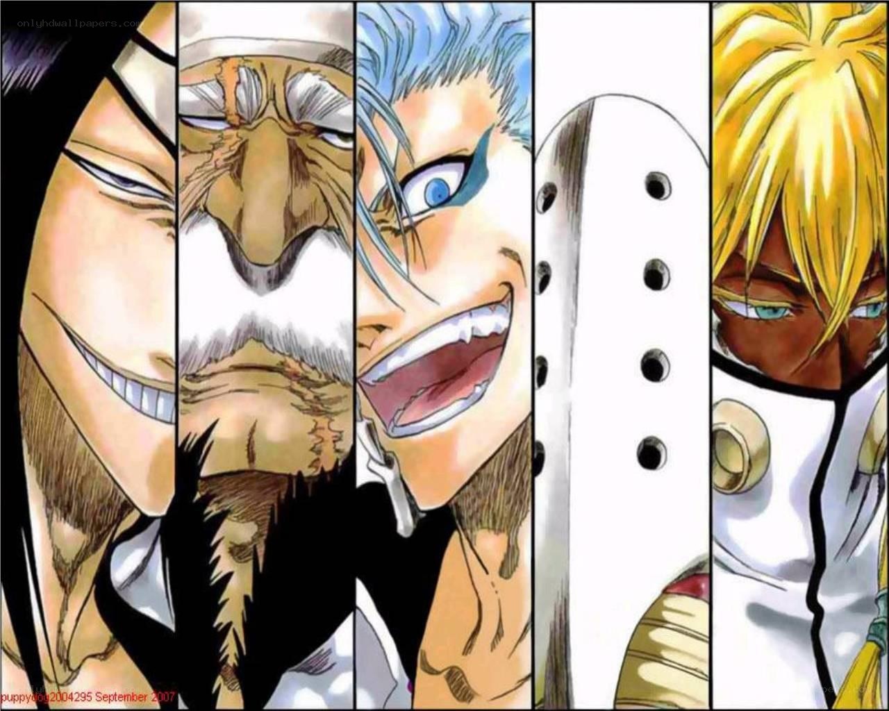 Bleach characters collage
