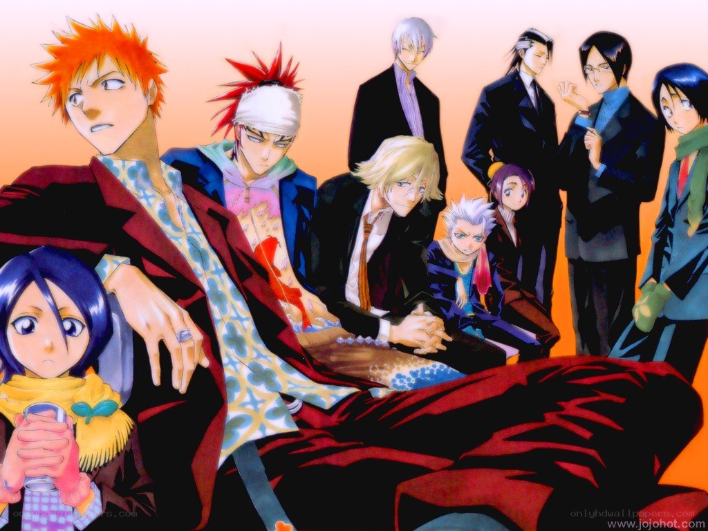 Bleach characters group portrait