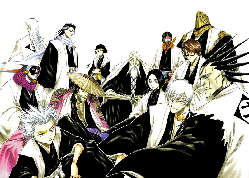 Bleach characters group portrait