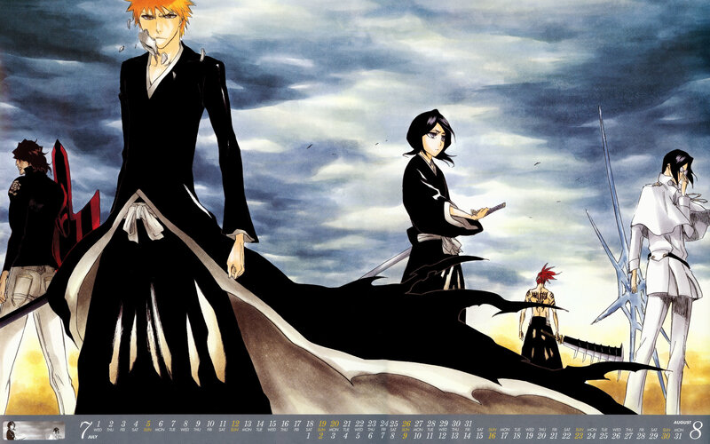 Bleach characters in a dramatic scene