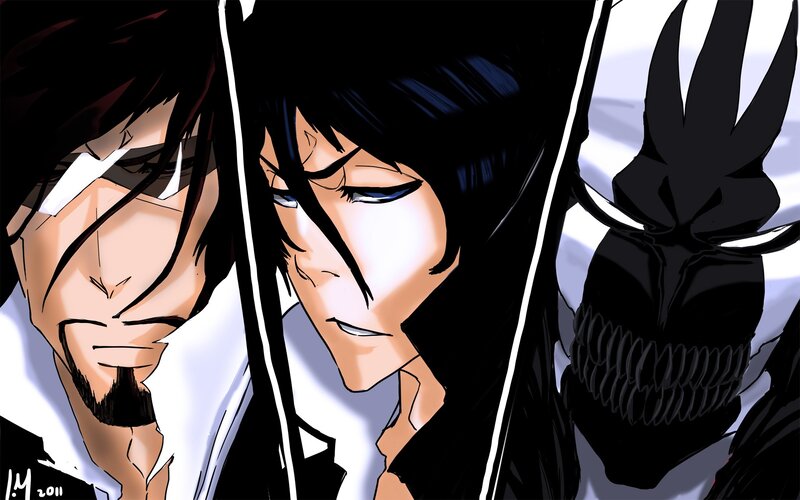 Bleach characters in a dramatic scene