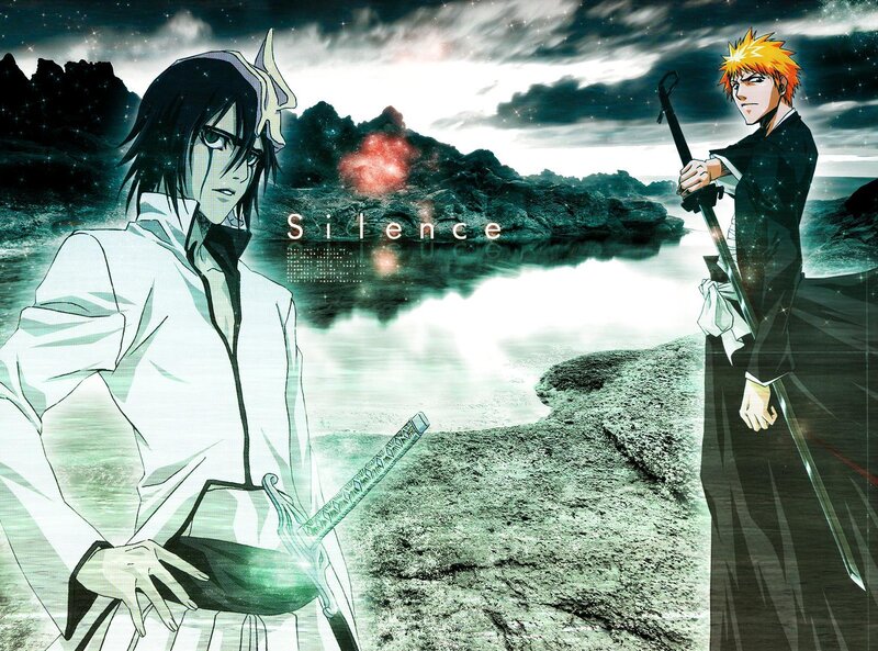 Bleach characters in a dramatic scene