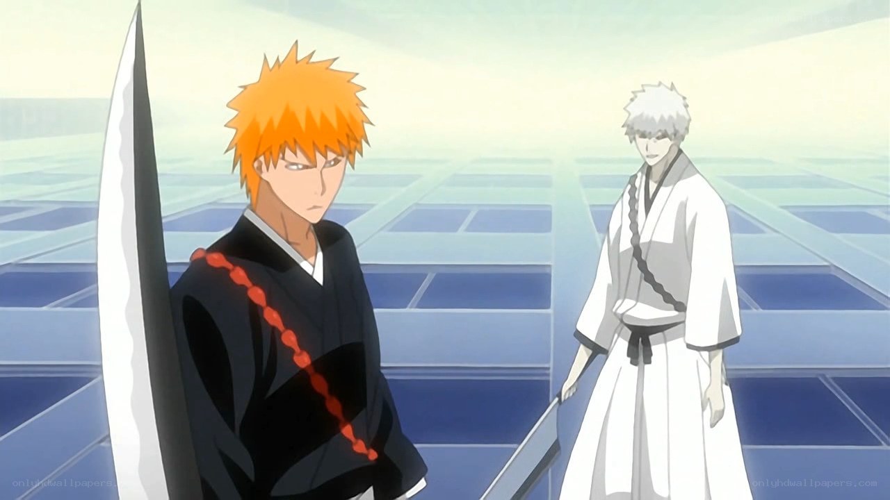 Bleach characters in a duel