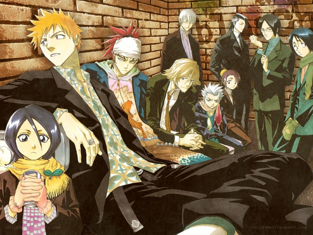 Bleach characters in a group