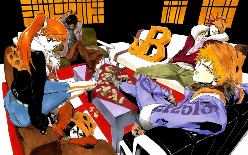 Bleach characters in a lounge