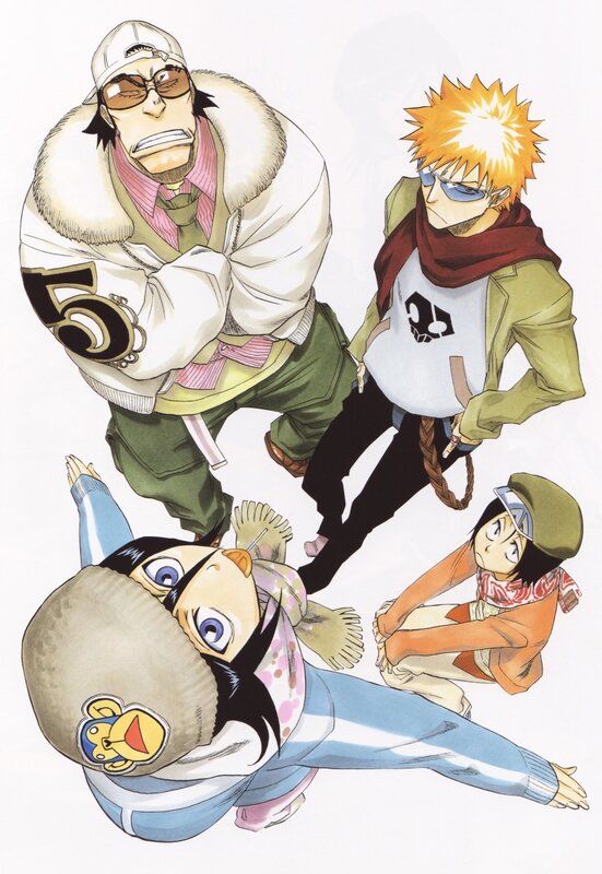 Bleach characters in action