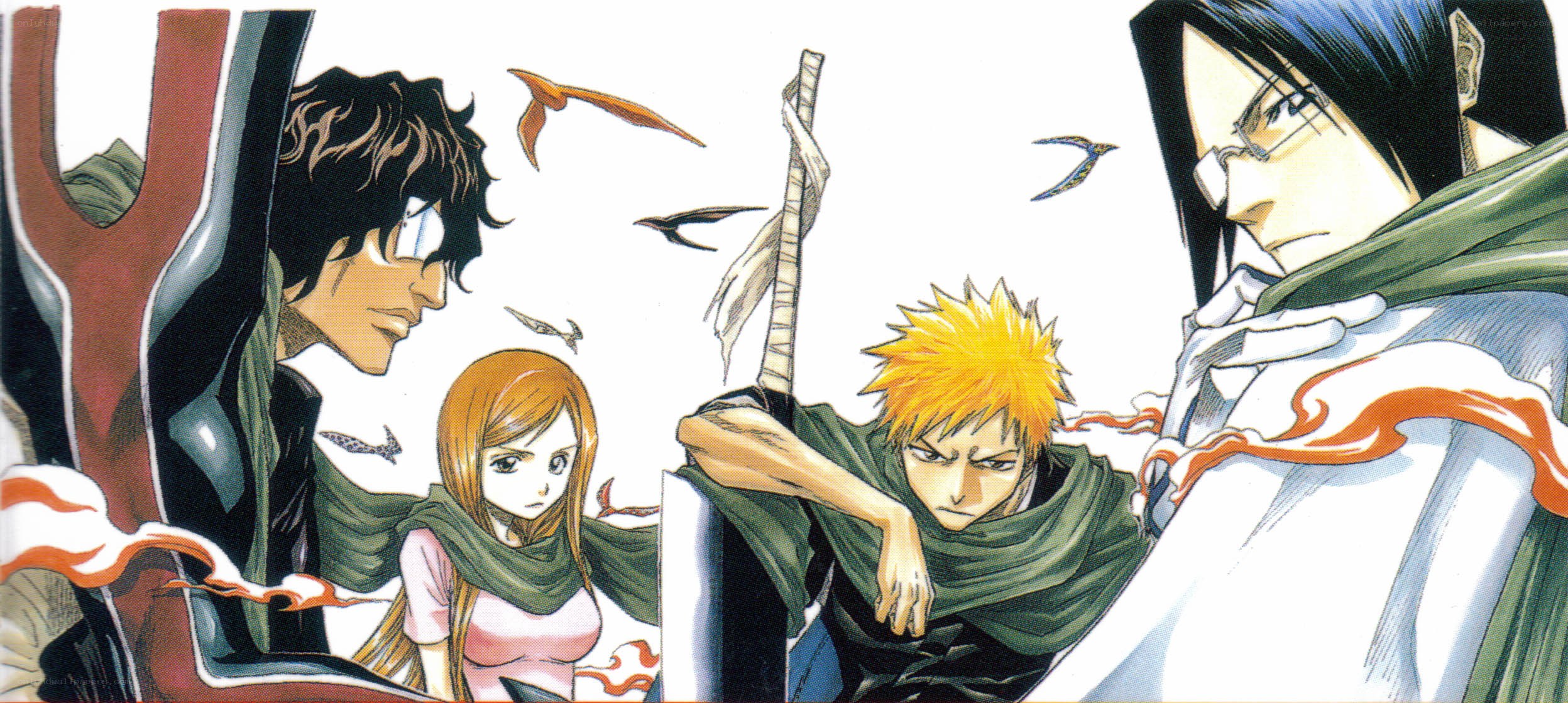 Bleach characters in action