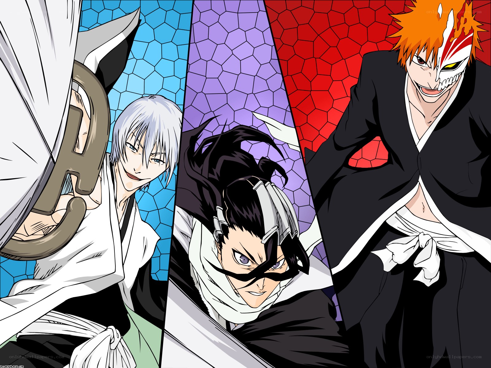 Bleach characters in action