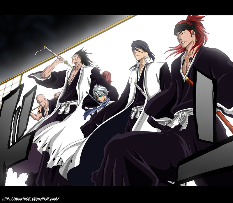 Bleach characters in action