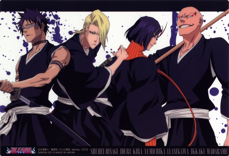 Bleach characters in action
