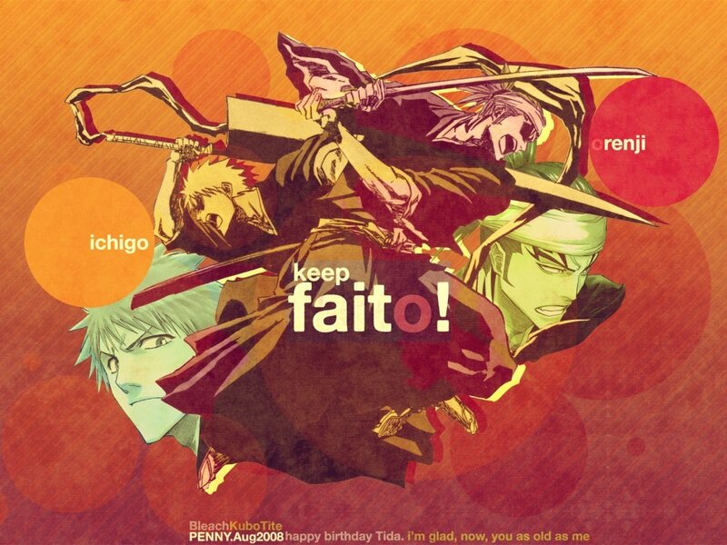 Bleach characters in action