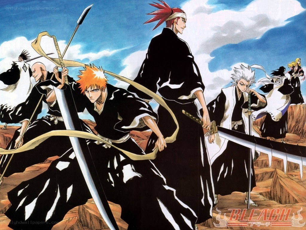 Bleach characters in action