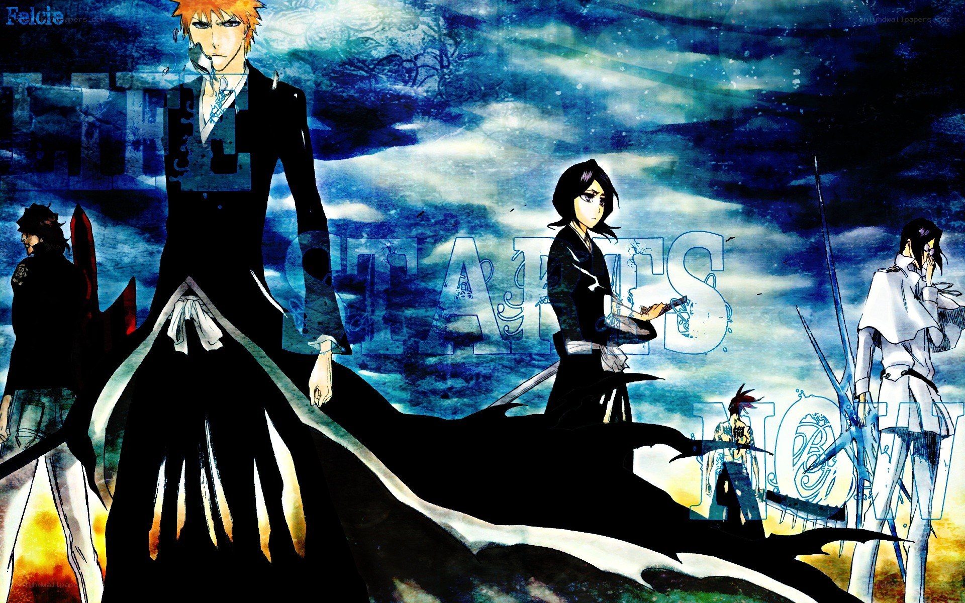 Bleach characters in action