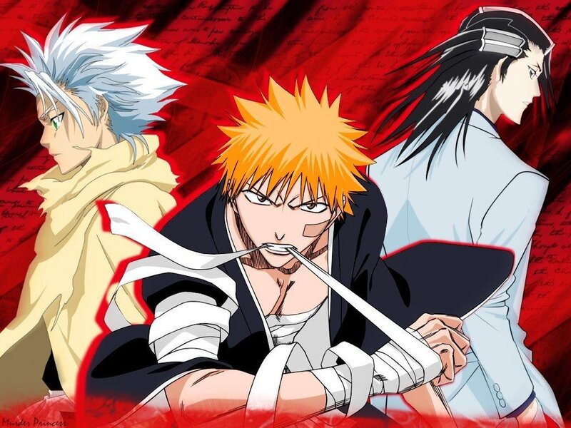 Bleach characters in action