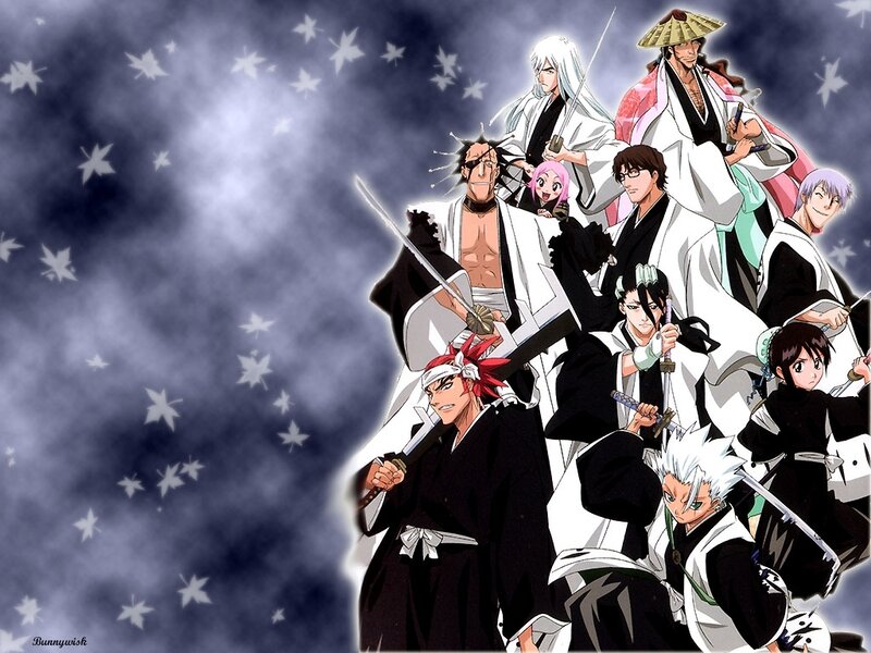 Bleach characters in action