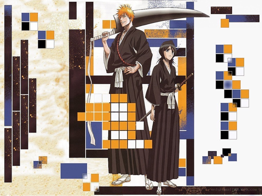 Bleach characters in art style