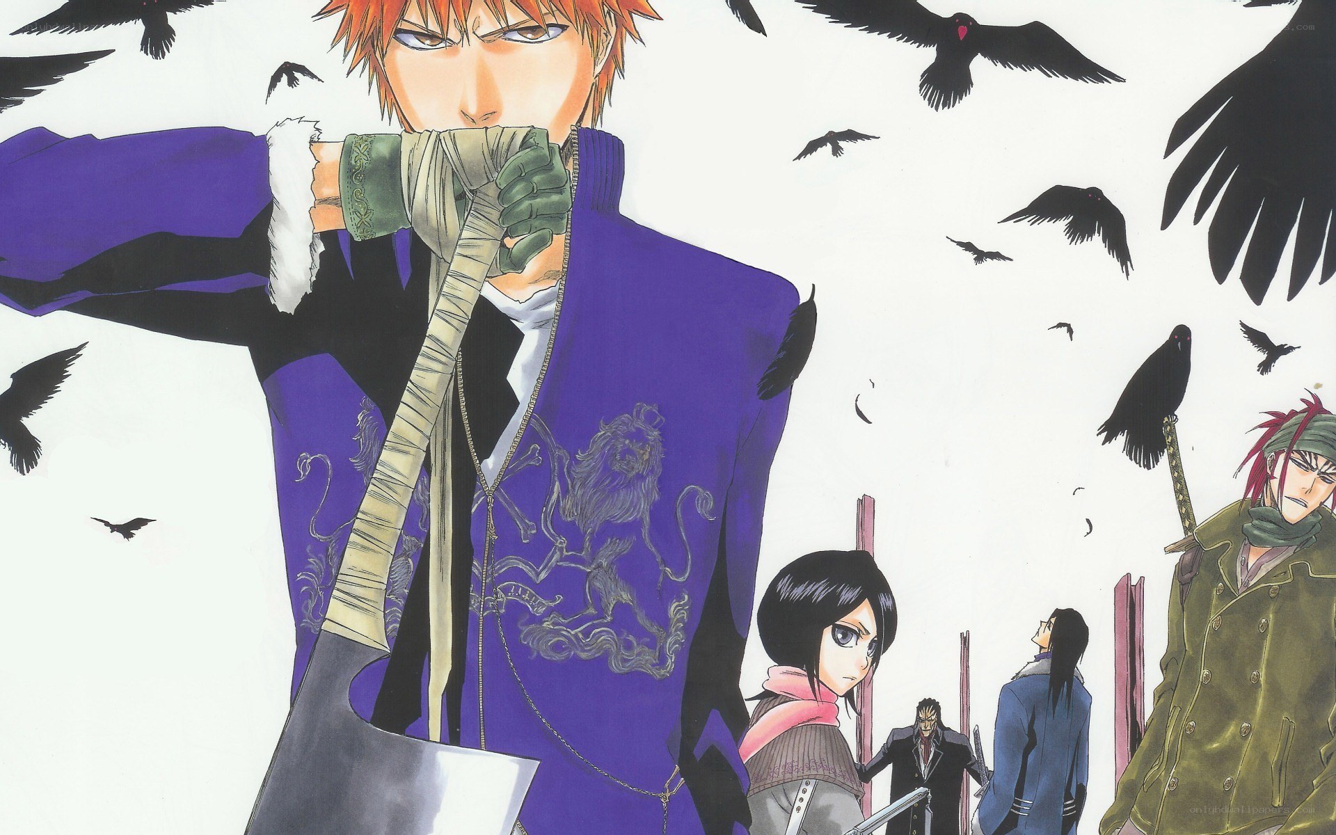 Bleach characters in battle
