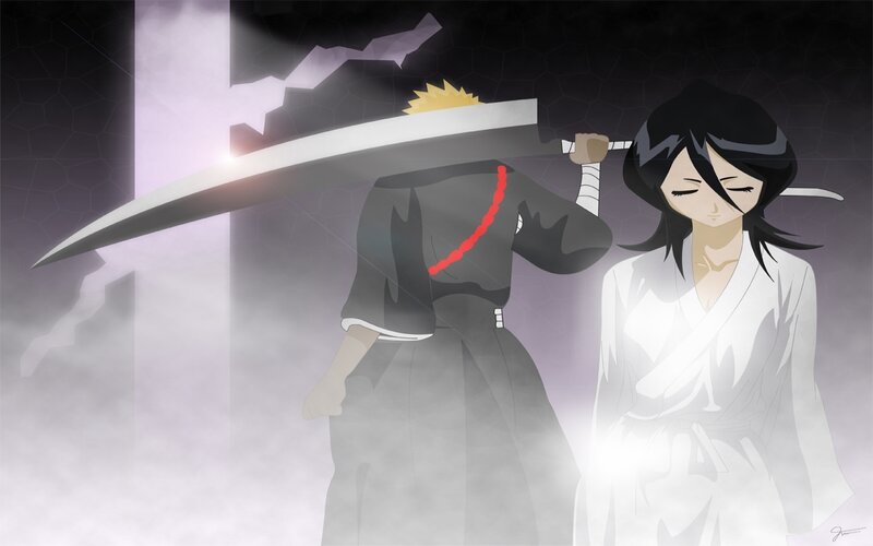 Bleach characters in battle