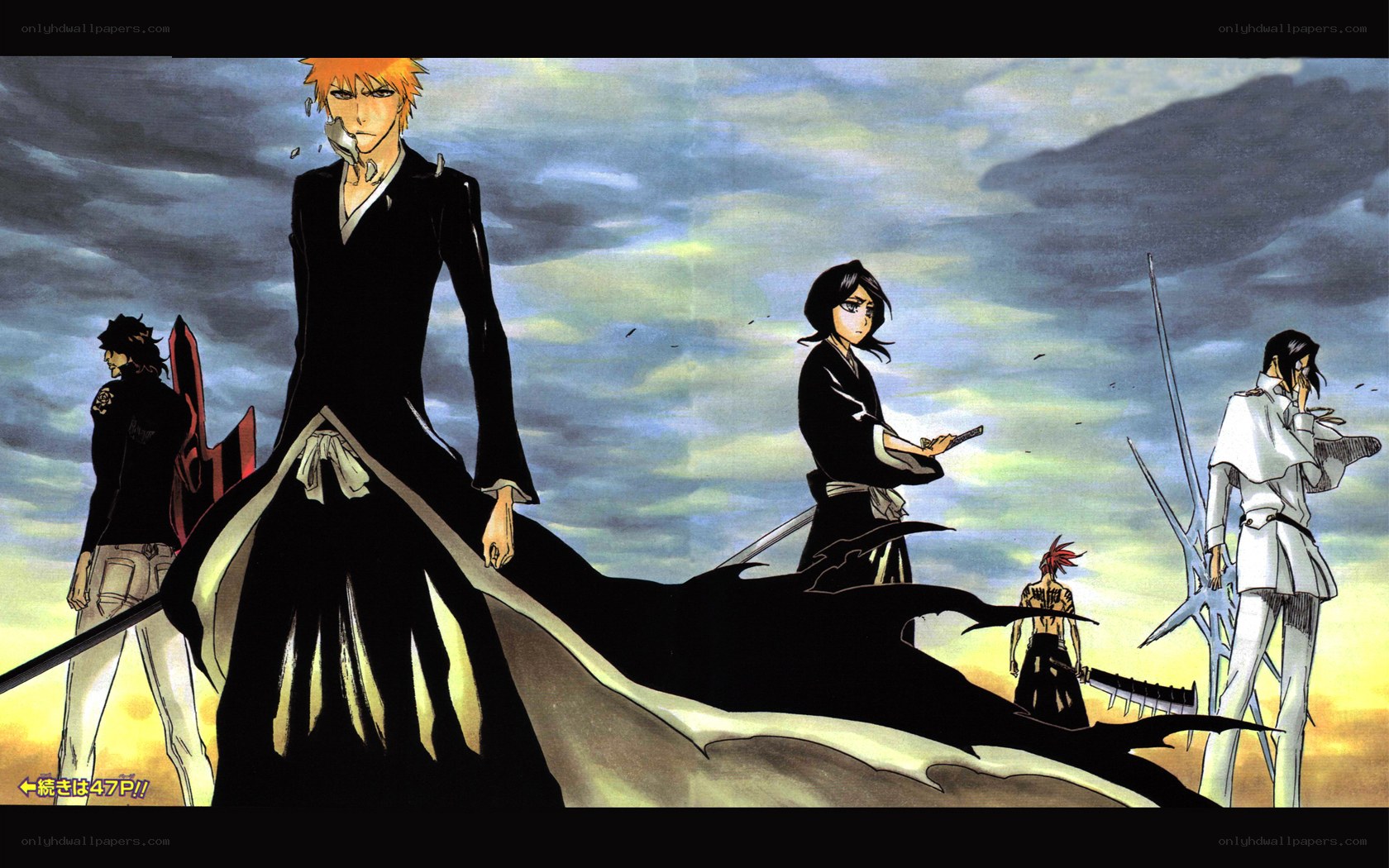 Bleach characters in battle