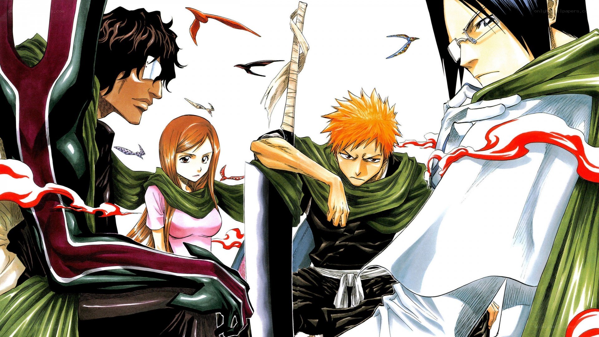 Bleach characters in battle