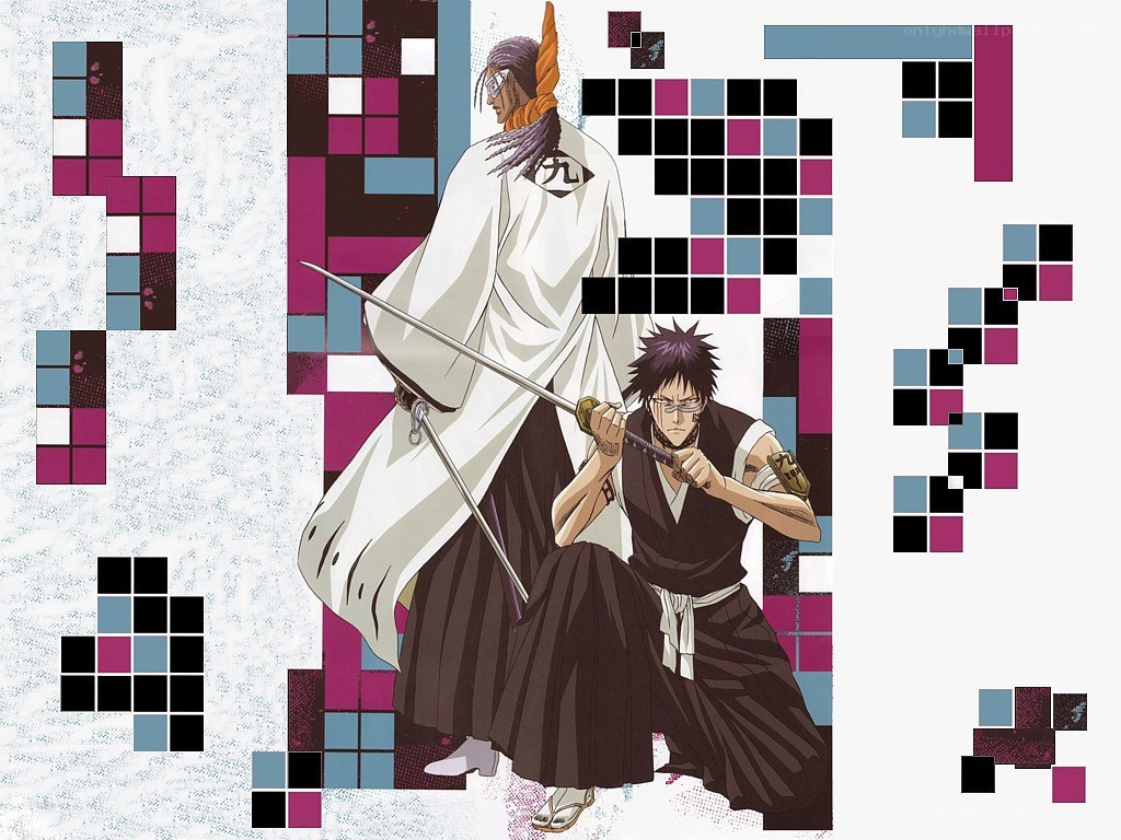 Bleach characters in battle stance
