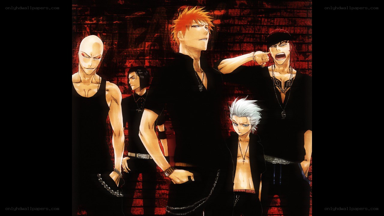 Bleach characters in black attire
