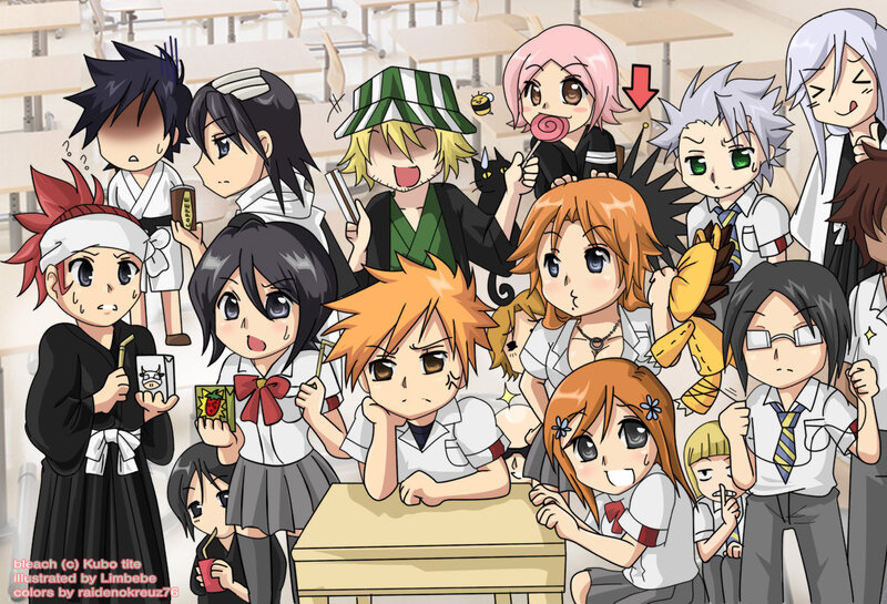 Bleach characters in classroom