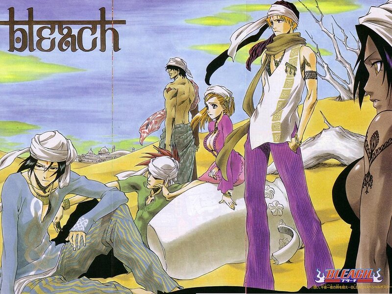 Bleach characters in desert