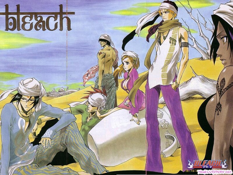 Bleach characters in desert