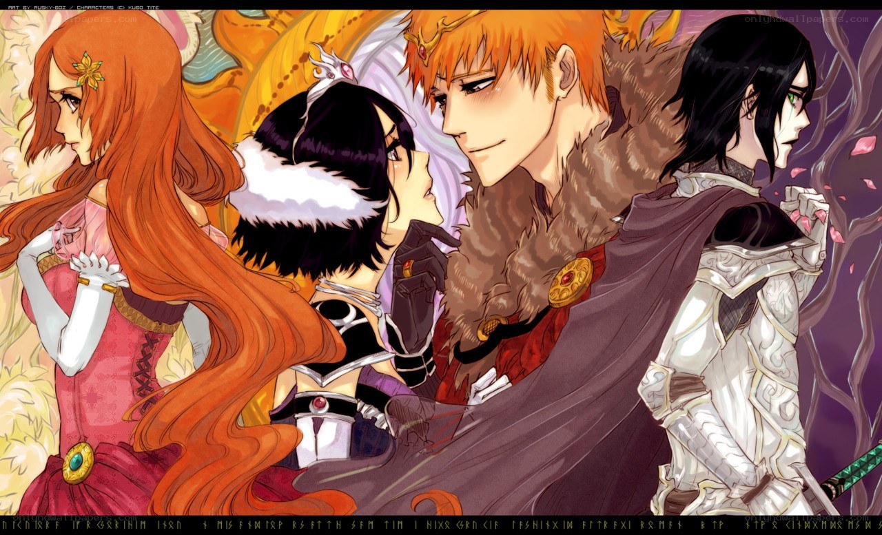Bleach characters in fantasy attire